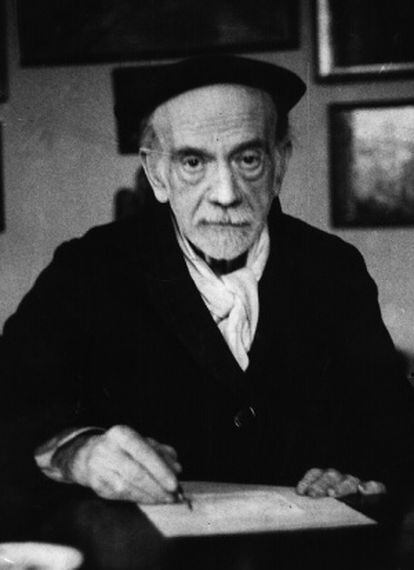 Retrato de Pío Baroja, sin fecha y sin autor.