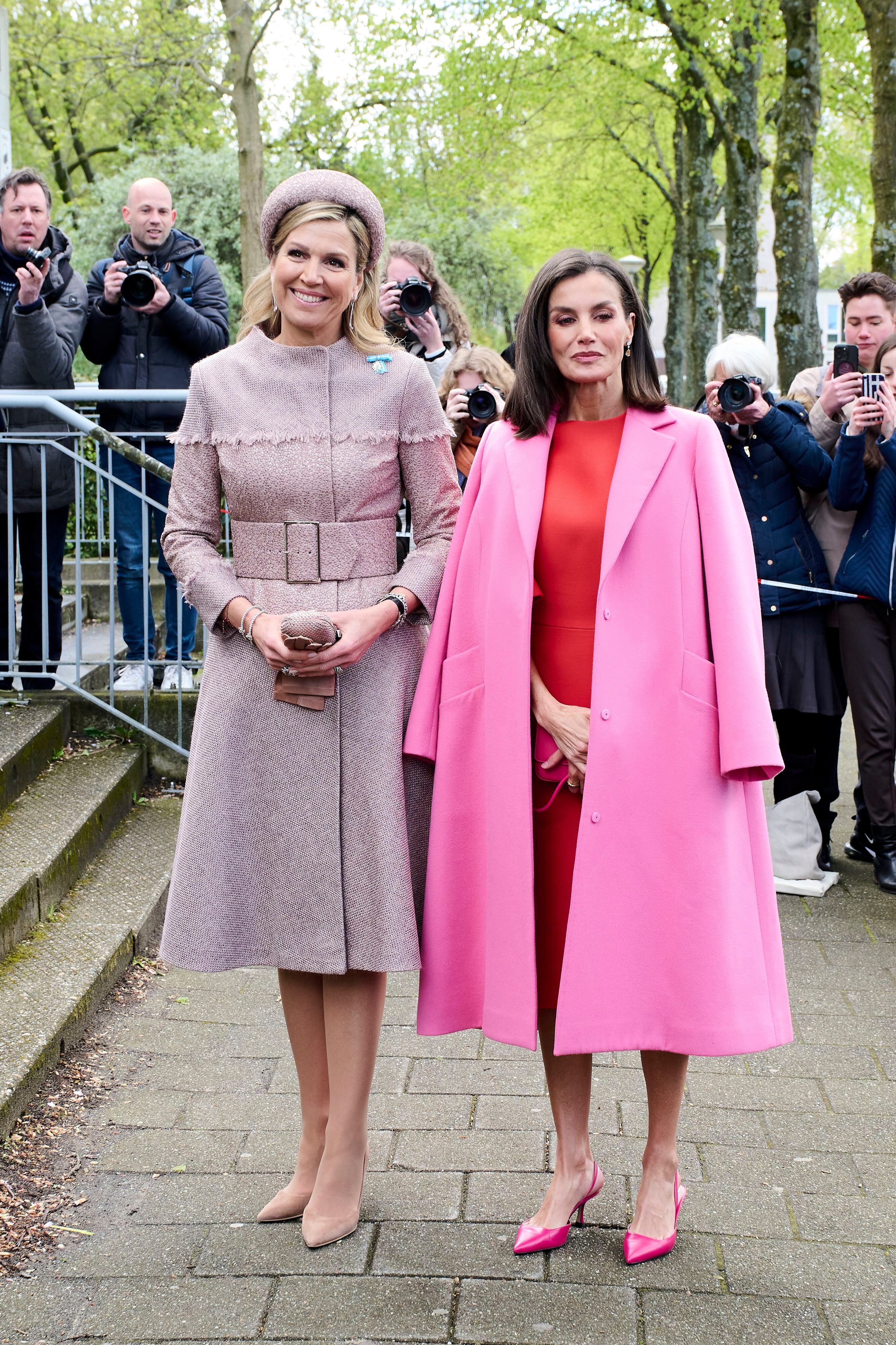 Máxima de Holanda y la Reina Letizia en Ámsterdam. 