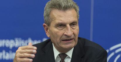 El comisario de Sociedades Digitales, G&uuml;nther Oettinger.