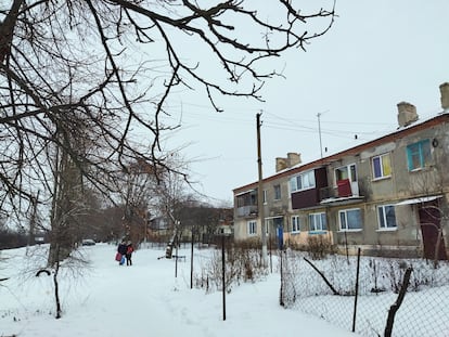 Hoptivka, muy cerca de la frontera ucrania con Rusia.