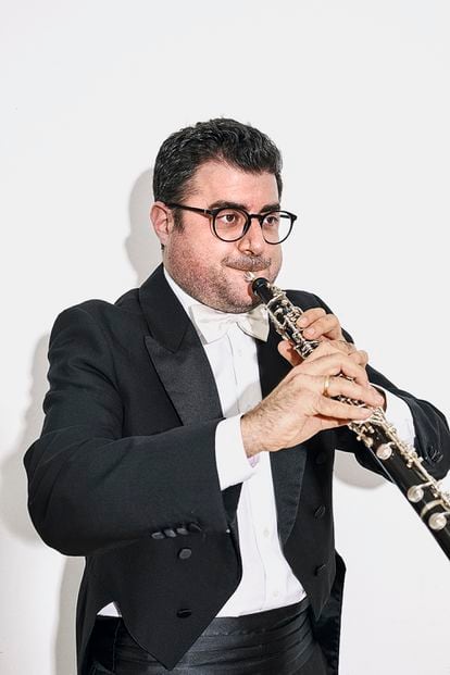 Orquesta sinfónica Galicia. En la imagen,  David Villa Escribano,obo  principal asistente.