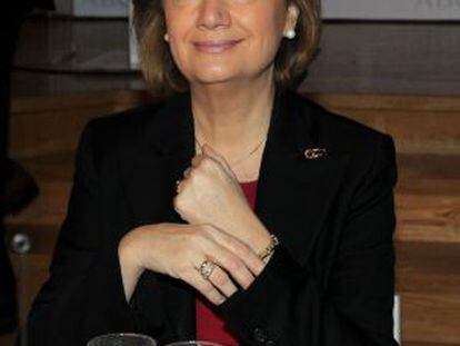 La presidenta de Aragón, Luisa Fernanda Rudi, esta mañana.