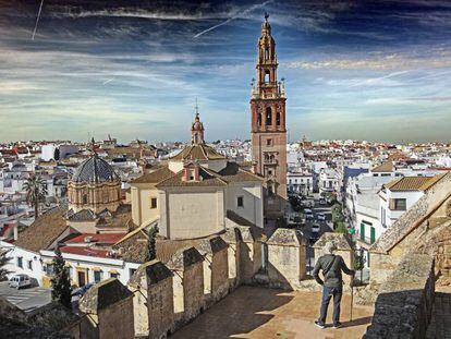 Vista de Carmona desde el alcázar de la Puerta de Sevilla.