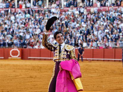 Pablo Aguado, la tarde de su gran triunfo en la plaza de toros de Sevilla.