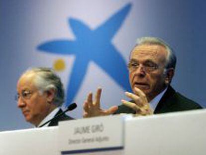 El presidente de CaixaBank, Isidre Fain&eacute; (derecha), y el consejero delegado, Juan Mar&iacute;a Nin (derecha).