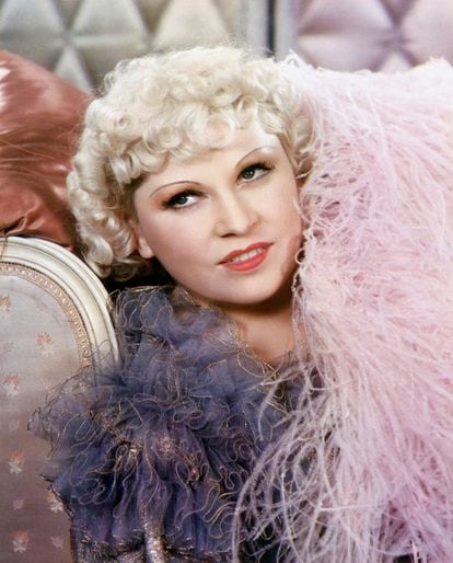 Actress Mae West in an undated picture, probably from her early Hollywood career.