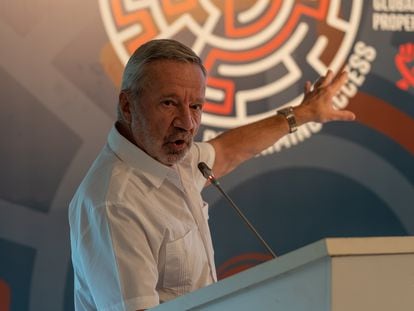 Germán Velasquez durante una conferencia en Estambul, en julio de 2022.