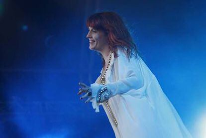 Florence Welch, ayer en Barcelona.