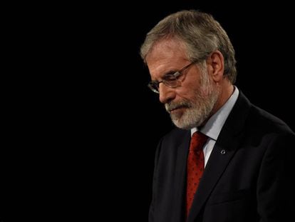 Gerry Adams, presidente del Sinn F&eacute;in.