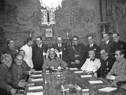 Consejo de Ministros, de 12 de agosto de 1939, presidido por Francisco Franco.