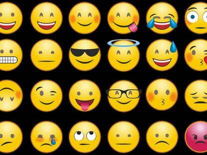 Algunos de los emojis más populares.