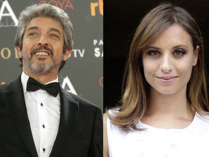 Los actores Ricardo Darín y Michelle Jenner.