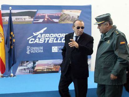 Carlos Fabra, el día de la inauguración del aeropuerto de Castellón.