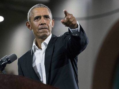 Obama, el pasado viernes en un mitin en Atlanta. En vídeo, intervención de Obama en un mitin del pasado mes de octubre.