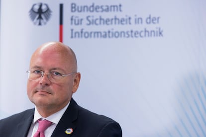Arne Schönbohm, Präsident des BSI, bei einer Pressekonferenz im vergangenen August in Bonn.