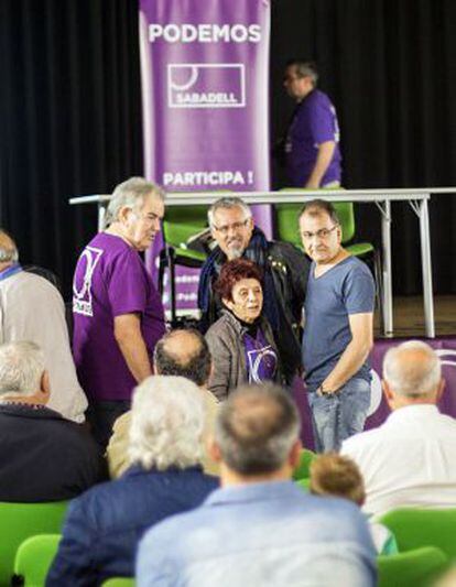 Mitin de Podemos en Sabadell.