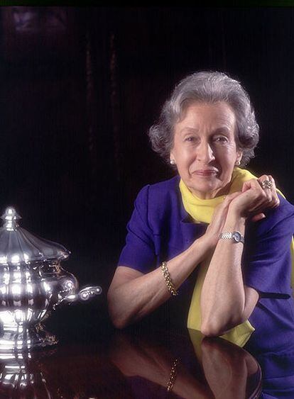 La escritora Simone Ortega, en una fotografía tomada en 1989.