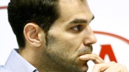 José Manuel Calderón, durante la entrevista