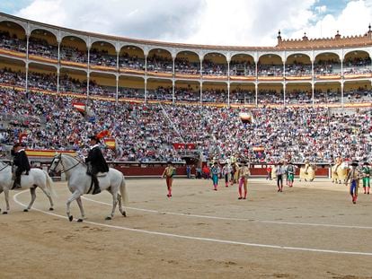 Paseíllo en la plaza de Las Ventas.