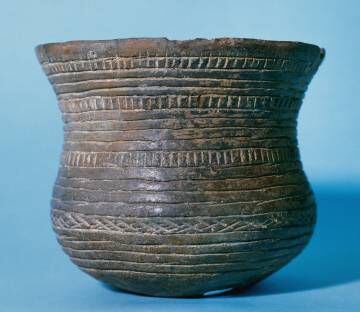 Vaso campaniforme encontrado en Sabadell, del Neolítico. Phas / UIG / GETTY
