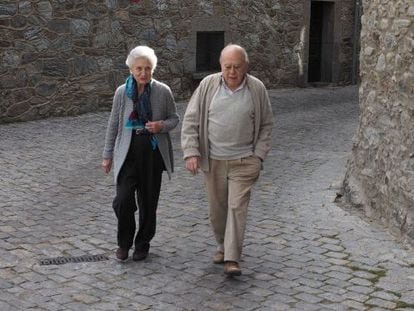 Marta Ferrusola i Jordi Pujol a Queralbs, en una imatge d'arxiu.
