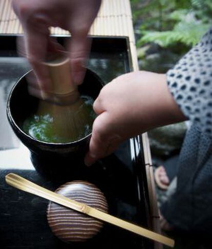 Imagen de una 'chanoyu', la tradicional ceremonia del té japonesa, en Kioto.