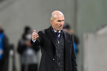 Zinedine Zidane, el miércoles en Mönchengladbach.