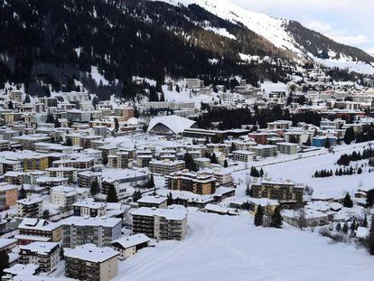 La localidad suiza de Davos, durante el Foro Econ&oacute;mico de Davos