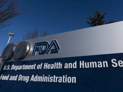 Entrada a las oficinas de la FDA en Silver Spring, Maryland.