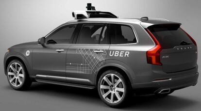 Volvo XC90 modificado para Uber.