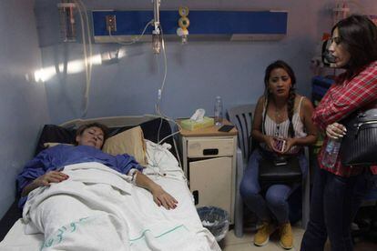 Una turista mexicana herida en el ataque en Jordania, el miércoles en el hospital de Gerasa.