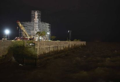 El monumento creado por el escultor italiano Arnaldo Zocchi, en su ubicación definitiva.