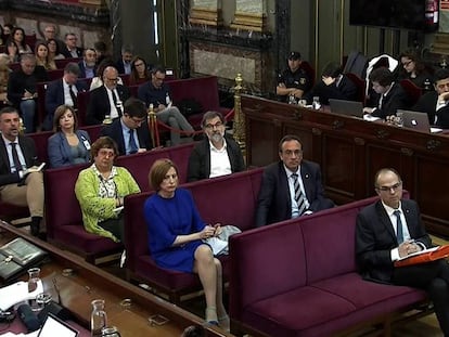 Imagen del juicio del 'procés' del 4 de junio de este año.