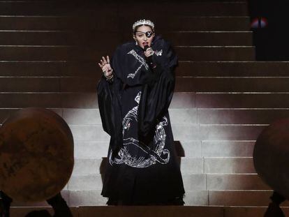 Un momento de la actuación de Madonna en Eurovisión