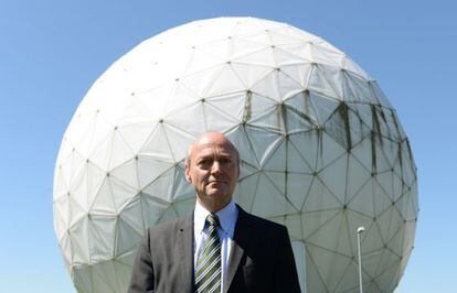 Gerhard Schindler, presidente de los servicios de inteligencia alemanes, en la sede del organismo en Bad Aibling, en el Estado de Baviera.