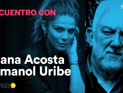 Juana Acosta e Imanol Uribe presentan 'Llegaron de noche' a un grupo de suscriptores de EL PAÍS.
