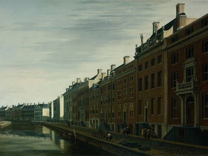 <i>Recodo del Herengracht,</i> de Gerrit Adriaensz Berckheyde, que JP Morgan reclama al museo holandés.