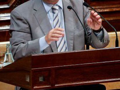 Enric Millo, portavoz del PP catalán, en un momento en el Parlament.