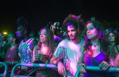 El público del Rototom disfrutando de una de los muchos conciertos de la cita.