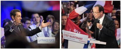 Nicolas Sarkozy y François Hollande.