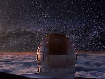 Observatorio Astrofísico del Roque de Los Muchachos, en la isla de La Palma, en Canarias.