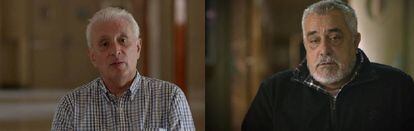 Arrufat y Martín, en dos imágenes de la serie.