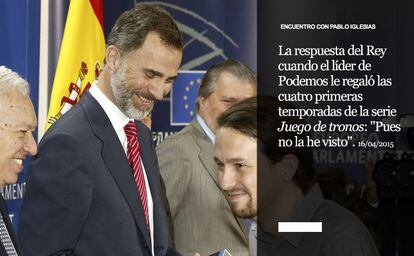 La mañana del 2 de junio de 2014, el presidente del Gobierno, Mariano Rajoy, anunció en una declaración institucional la abdicación del Rey. Juan Carlos I dio paso a su hijo, Felipe VI, que el próximo 19 de junio cumplirá un año como monarca. Estas son 10 frases de sus primeros 12 meses.