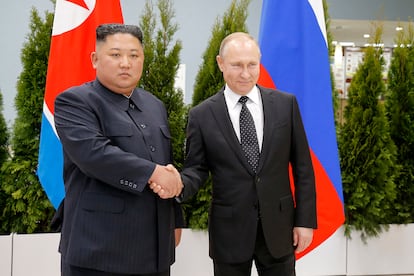 Kim Jong Un y Vladimir Putin