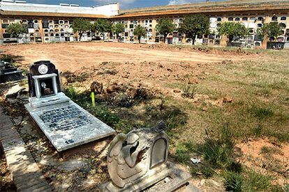 Zona del cementerio de Valencia donde se supone que hay una fosa común de represaliados republicanos.