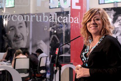 Elena Valenciano, en la presentación de Diálogos con Rubalcaba.