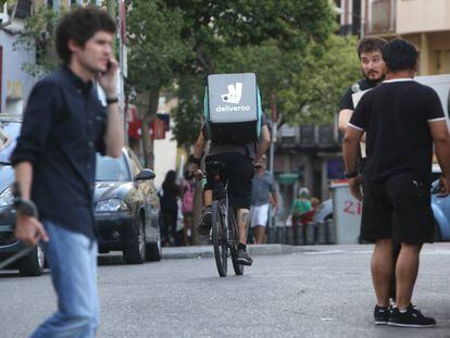 Servicio de Deliveroo en Madrid. 