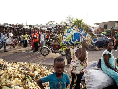 Un mercado de Kinshasa, durante una reciente huelga general convocada por la oposici&oacute;n al presidente Joseph Kabila. 