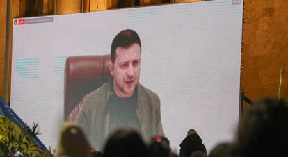 El presidente de Ucrania, Volodímir Zelenski.