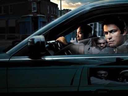 Jimmy McNulty con su compañera Kima, de la serie 'The Wire'